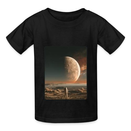 Astronaut on an Alien Moon - Heavyweight Kid's T-Shirt