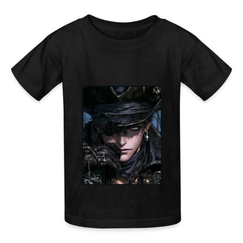 Dark Anime Pirate Warrior - Heavyweight Kid's T-Shirt