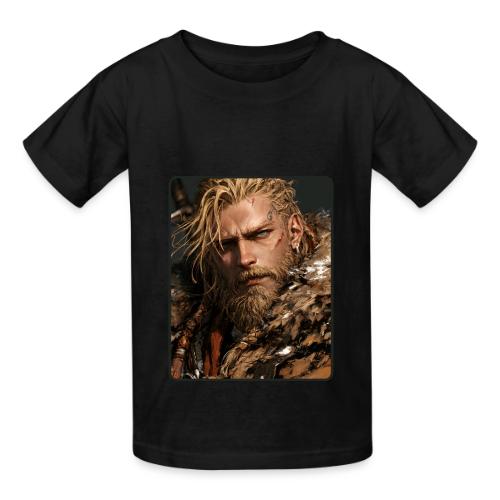 Battle-Scarred Viking Warrior - Heavyweight Kid's T-Shirt