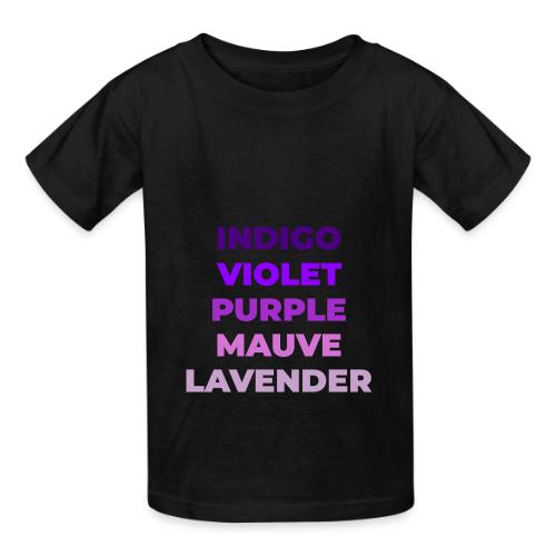 Shades of Purple - Heavyweight Kid's T-Shirt