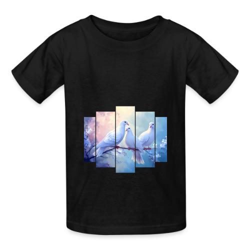 Symbols of Peace and Serenity - Heavyweight Kid's T-Shirt