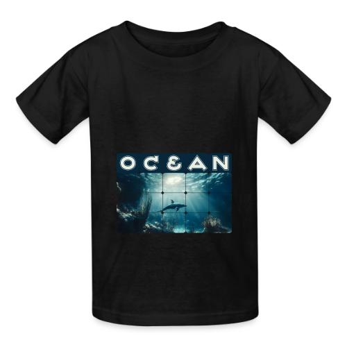 Ocean: Dolphin’s Serenity - Heavyweight Kid's T-Shirt