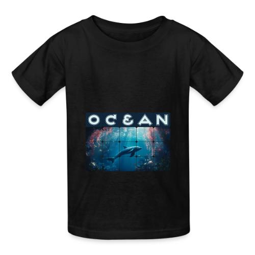 Ocean: Blue Grace - Heavyweight Kid's T-Shirt