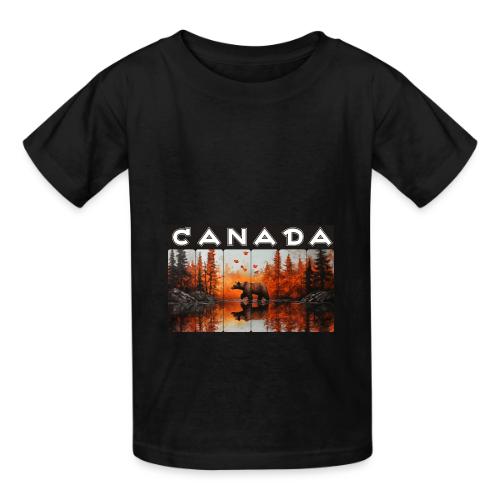 Canada Wilderness Art - Heavyweight Kid's T-Shirt