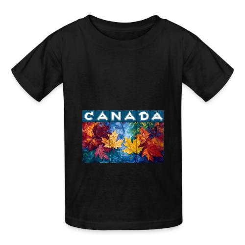Canada in Brushstrokes - Heavyweight Kid's T-Shirt
