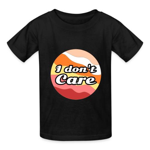 I Don’t Care Vibes - Heavyweight Kid's T-Shirt