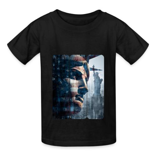 USA: Liberty in Three Visions - Heavyweight Kid's T-Shirt