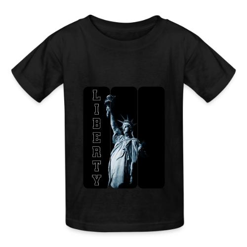 USA: Vertical Liberty - Heavyweight Kid's T-Shirt
