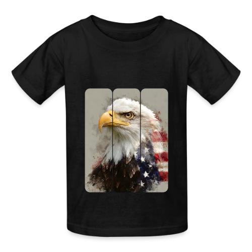 USA: Eagle of the Free - Heavyweight Kid's T-Shirt