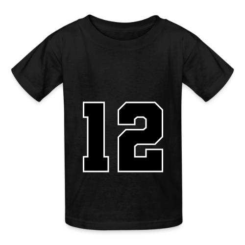 Varsity Number 12 Sports Design - Heavyweight Kid's T-Shirt