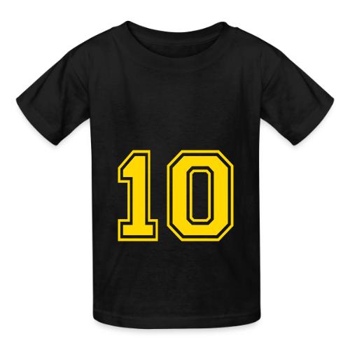 Number 10 in a classic athletic collegiate font - Heavyweight Kid's T-Shirt