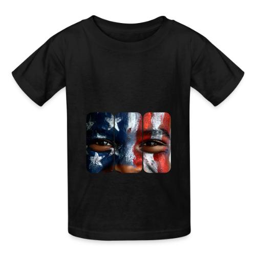USA: Three Panels of Pride - Heavyweight Kid's T-Shirt