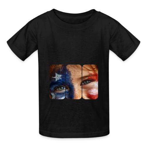 USA: Patriot Gaze - Heavyweight Kid's T-Shirt