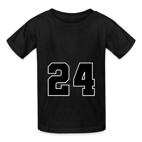 Varsity Number 24 College Font - Heavyweight Kid's T-Shirt
