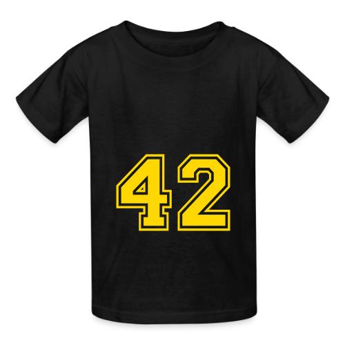 Number 42 in a classic athletic collegiate font - Heavyweight Kid's T-Shirt