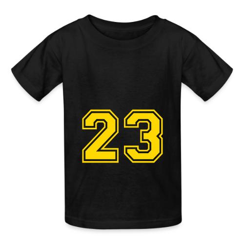 Number 23 in a classic athletic collegiate font - Heavyweight Kid's T-Shirt
