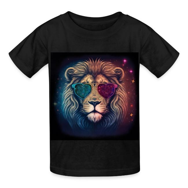 Jesus Lion of Judah wearing love glasses