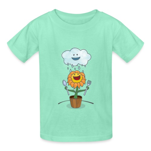 Cloud & Flower - Best friends forever - Hanes Youth T-Shirt