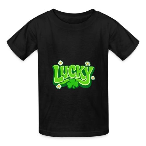 Lucky 70s Retro T-Shirt - Heavyweight Kid's T-Shirt