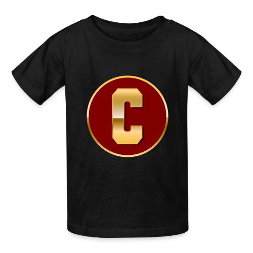 Letter C – Capital Varsity Alphabet Monogram - Heavyweight Kid's T-Shirt