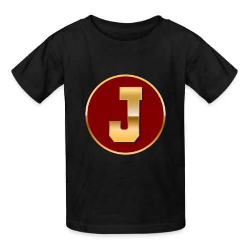 Letter J – Capital Varsity Alphabet Monogram - Heavyweight Kid's T-Shirt