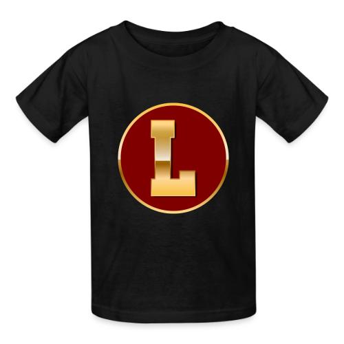 Letter L – Capital Varsity Alphabet Monogram - Heavyweight Kid's T-Shirt