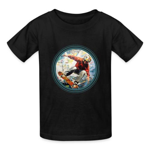 Skateboarding Fuel - Heavyweight Kid's T-Shirt