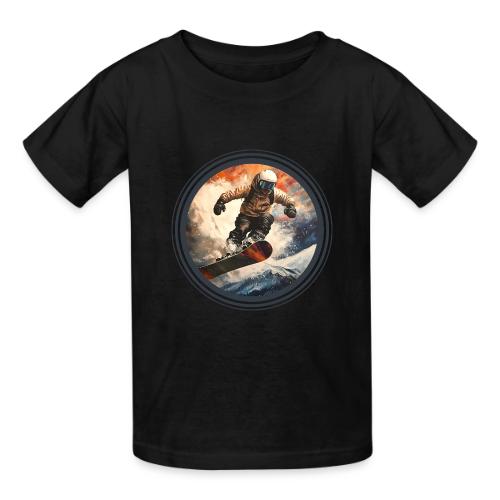 Snowboarding Elevation - Heavyweight Kid's T-Shirt