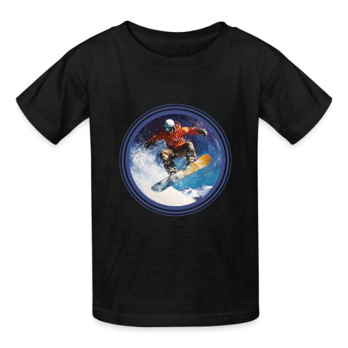 Snowboarding Rush - Heavyweight Kid's T-Shirt