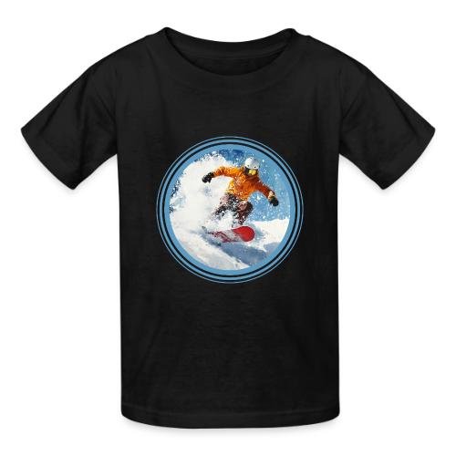 Snowboarding Edge - Heavyweight Kid's T-Shirt