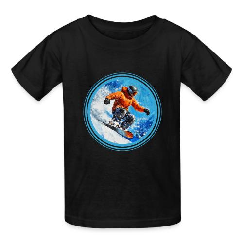 Snowboarding Motion - Heavyweight Kid's T-Shirt