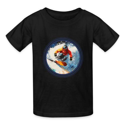 Snowboarding Rebel - Heavyweight Kid's T-Shirt