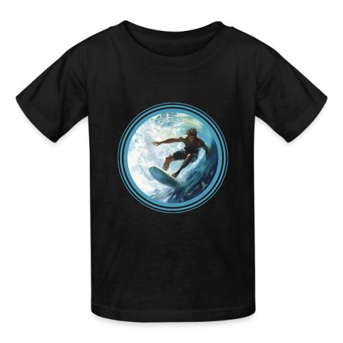 Surfing Freedom - Heavyweight Kid's T-Shirt