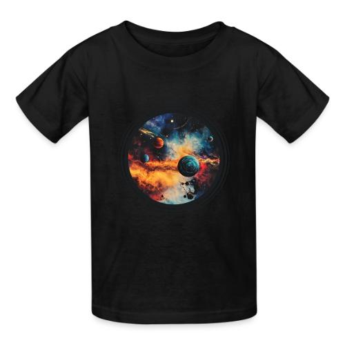 Cosmic Brush Planets - Heavyweight Kid's T-Shirt