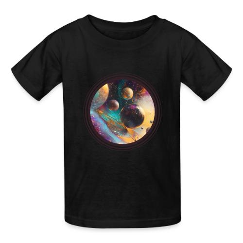 Planets in the Abstract - Heavyweight Kid's T-Shirt
