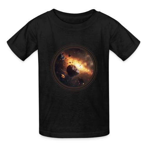 Asteroids Drift - Heavyweight Kid's T-Shirt