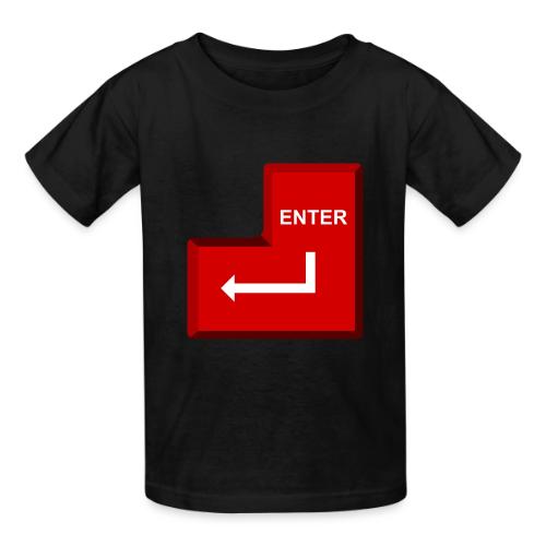 Just Press Enter - Heavyweight Kid's T-Shirt