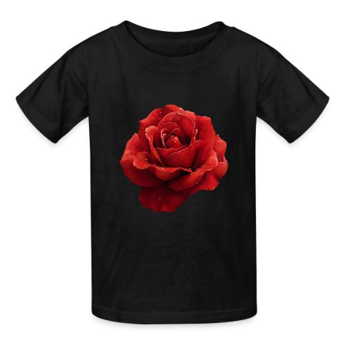Rose: Crimson Dew Bloom - Heavyweight Kid's T-Shirt