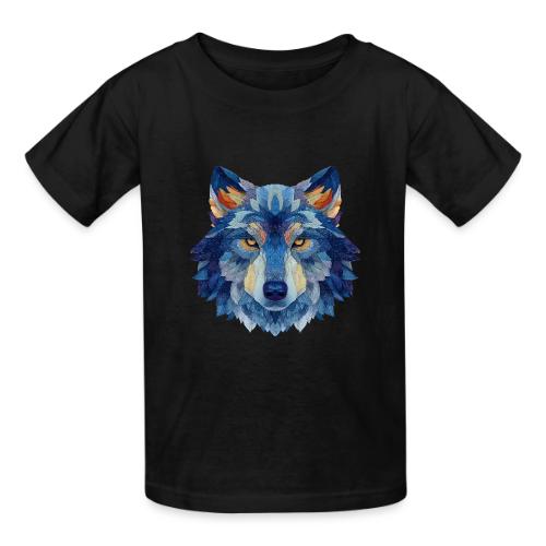 Wolf: Alpha Portrait - Heavyweight Kid's T-Shirt