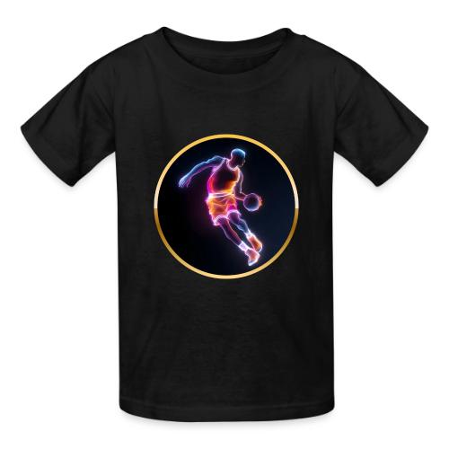 Neon Basketball Player - Heavyweight Kid's T-Shirt
