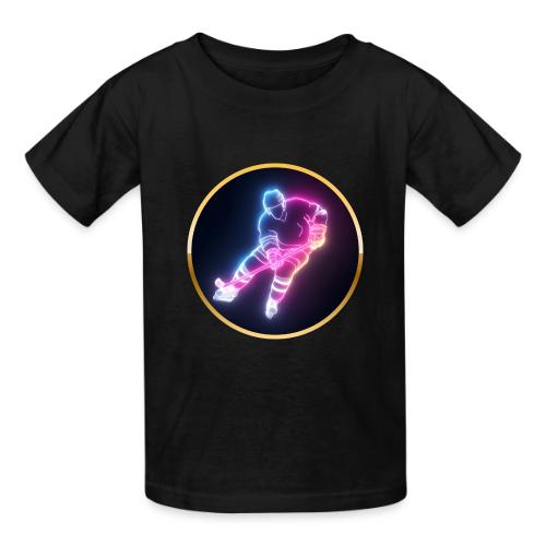 Hockey: Neon Ice Striker - Heavyweight Kid's T-Shirt