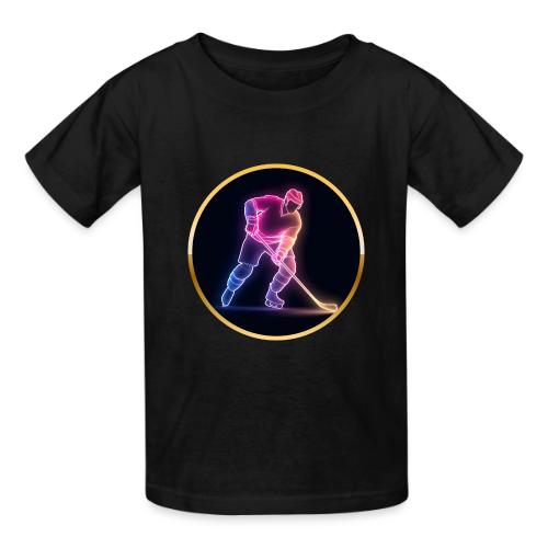 Hockey: Neon Ice Rush - Heavyweight Kid's T-Shirt