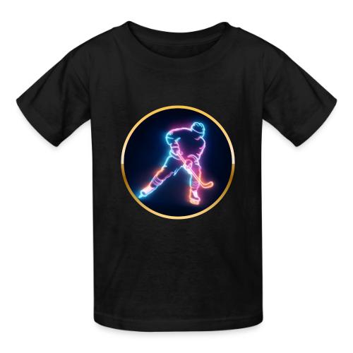 Golden Neon Hockey - Heavyweight Kid's T-Shirt