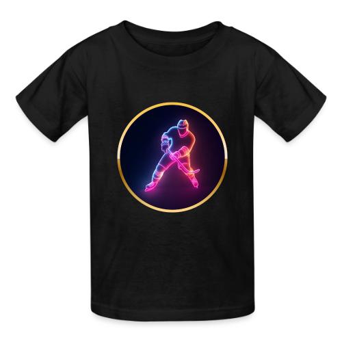 Hockey: Neon Ice Strike - Heavyweight Kid's T-Shirt