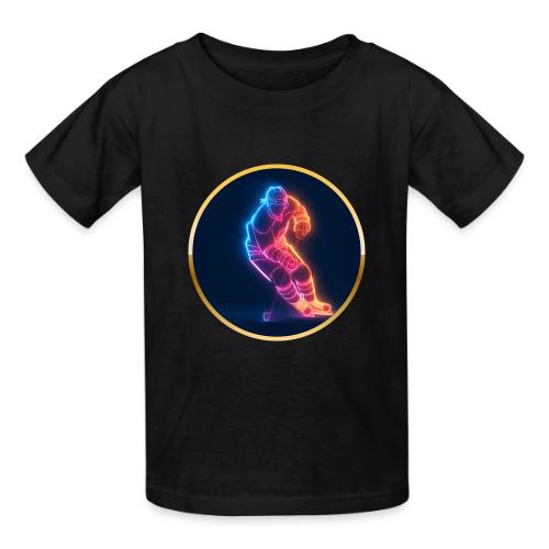 Hockey: Neon Hockey Sketch - Heavyweight Kid's T-Shirt