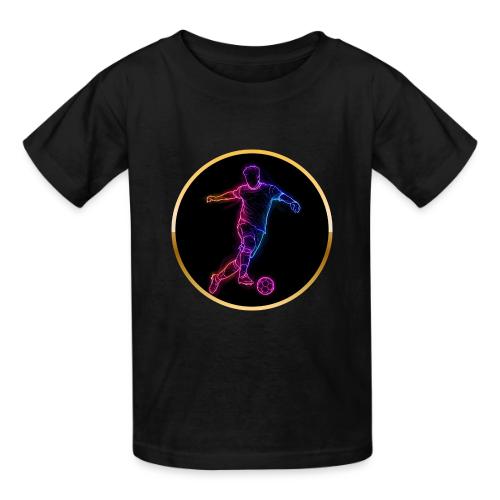 Neon Soccer Flow - Heavyweight Kid's T-Shirt
