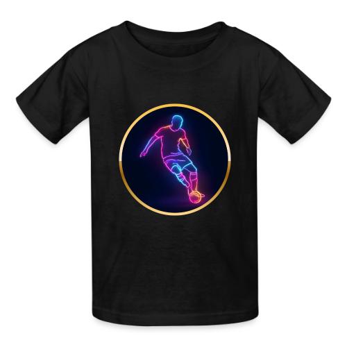 Soccer: Neon Golden Goal - Heavyweight Kid's T-Shirt