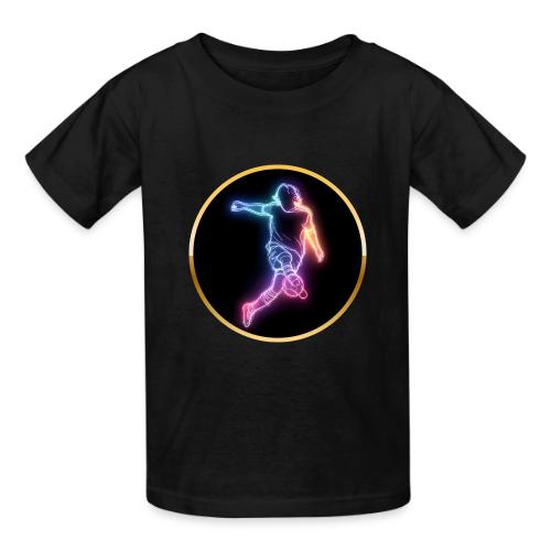 Soccer: Neon Goal Fusion - Heavyweight Kid's T-Shirt