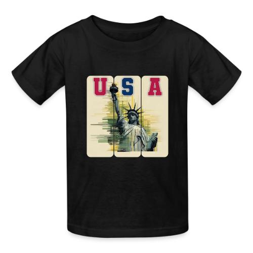 Art illustration of the Statue of Liberty - Heavyweight Kid's T-Shirt