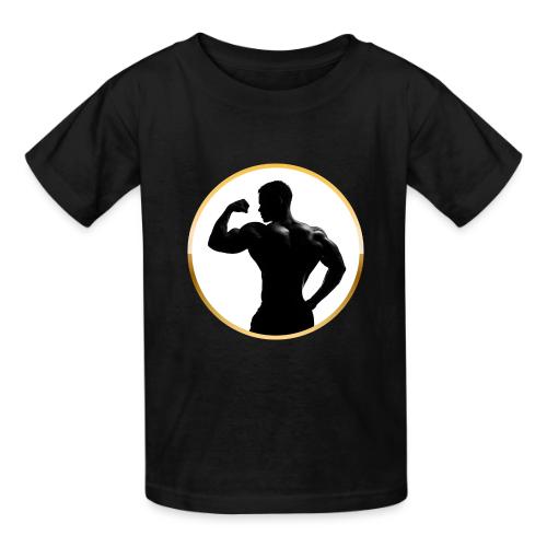Bodybuilder: Classic Flex Emblem - Heavyweight Kid's T-Shirt